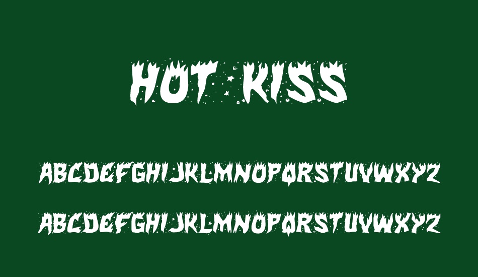 Hot Kiss font