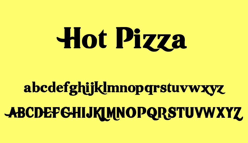 Hot Pizza font