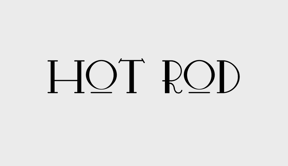 Hot Rod font big