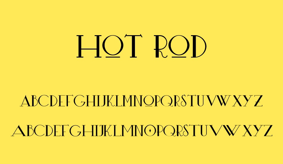 Hot Rod font
