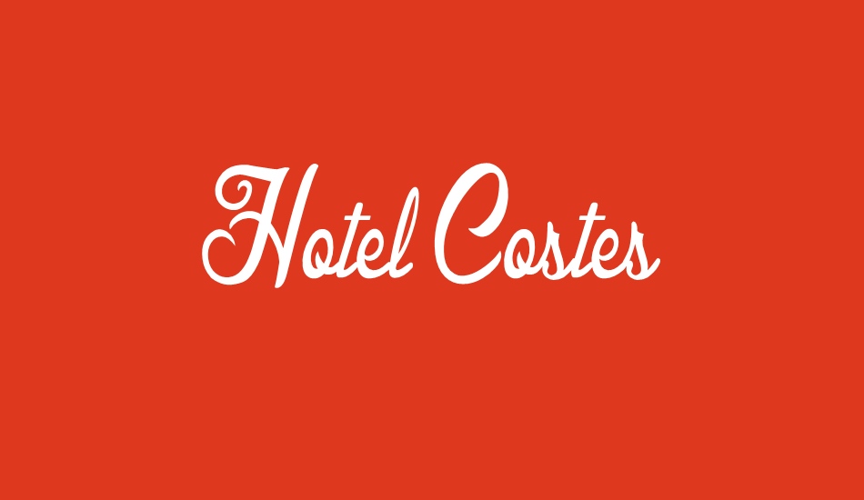 Hotel Costes Personal Use font big