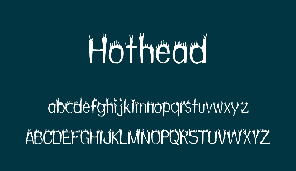 Hothead font