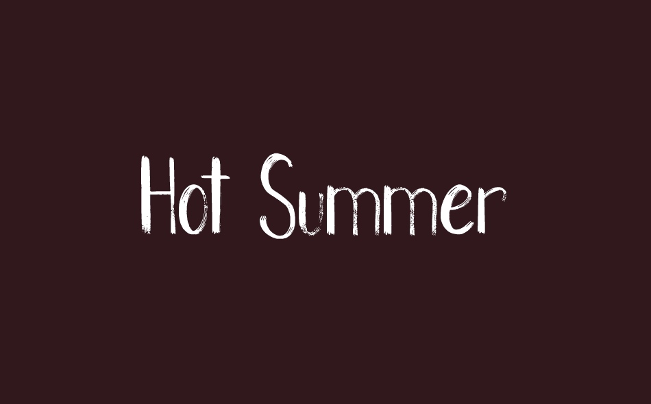 Hot Summer font big