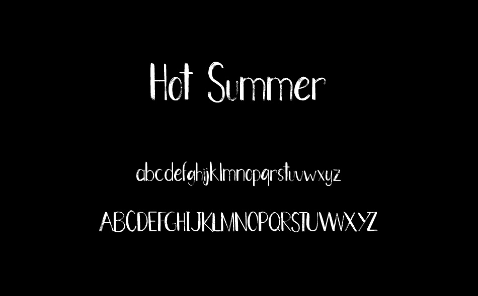 Hot Summer font