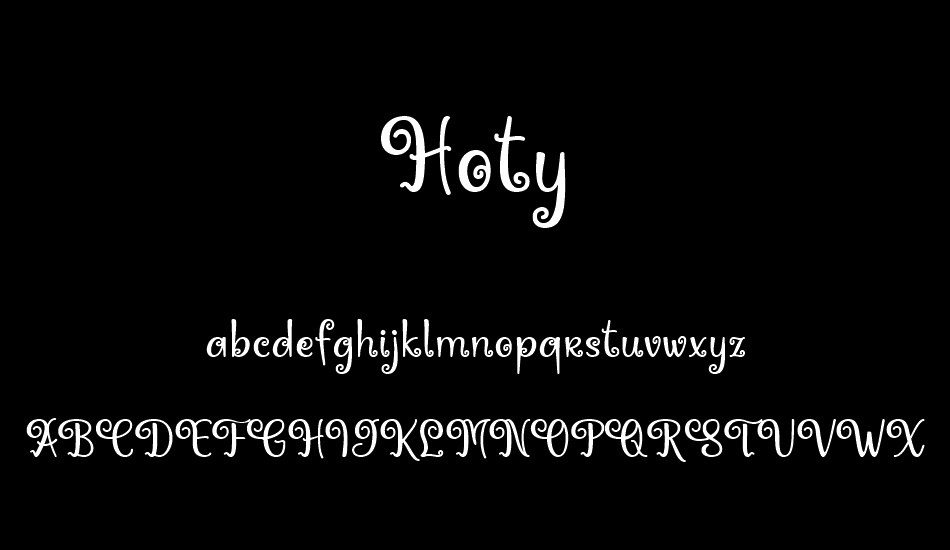 Hoty font