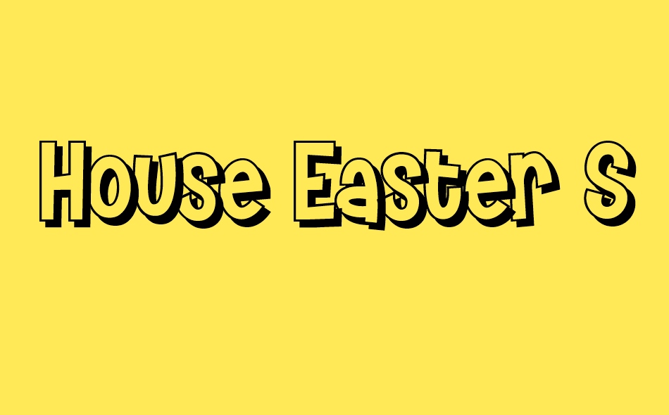 House Easter font big