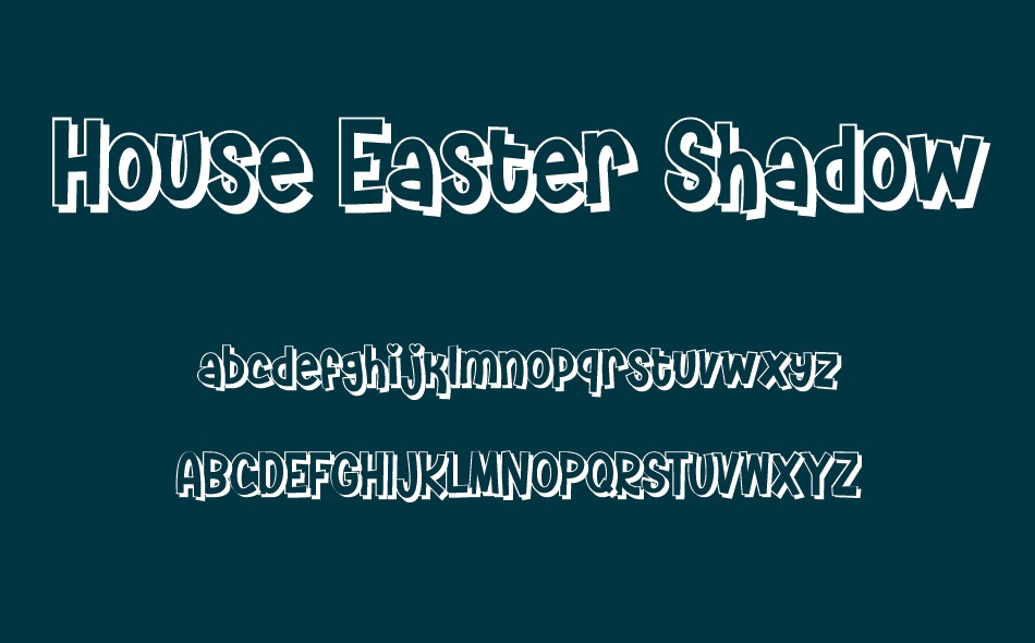 House Easter font