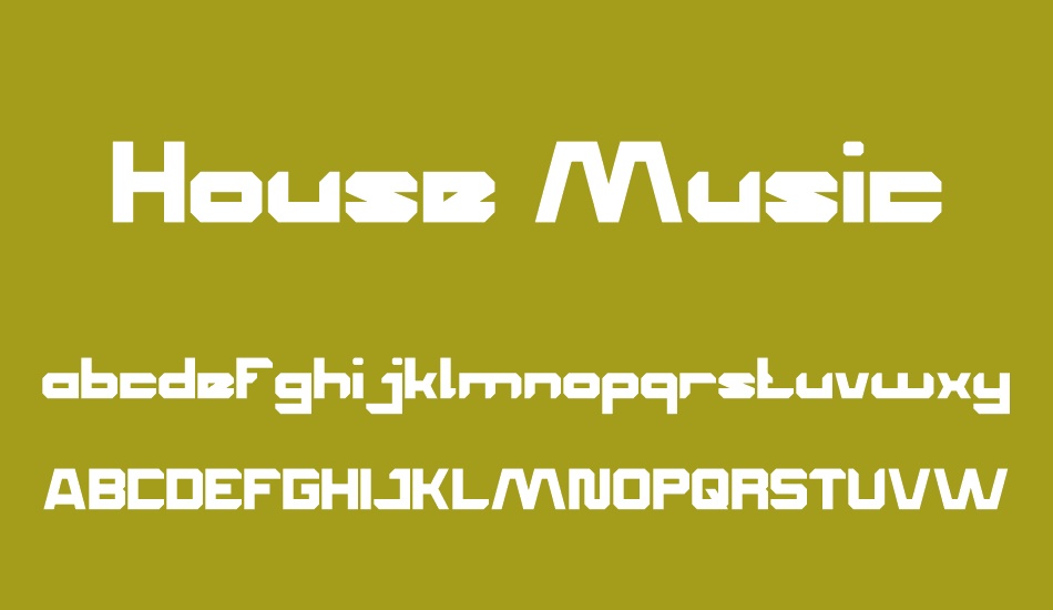House Music font