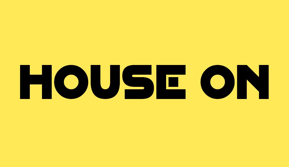 House On Mars font big