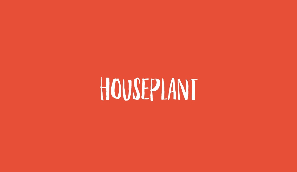 Houseplant DEMO font big