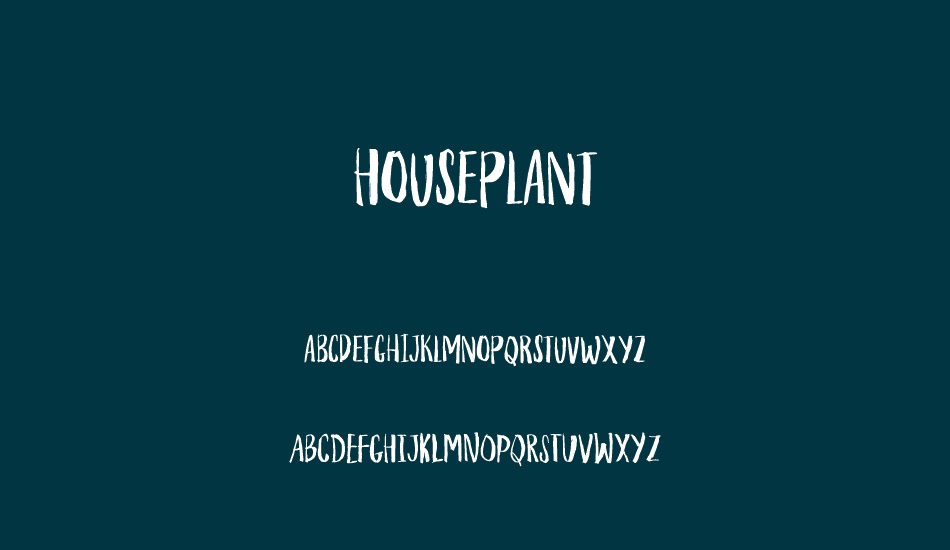 Houseplant DEMO font