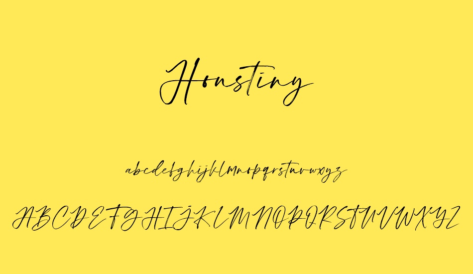 houstiny-demo font