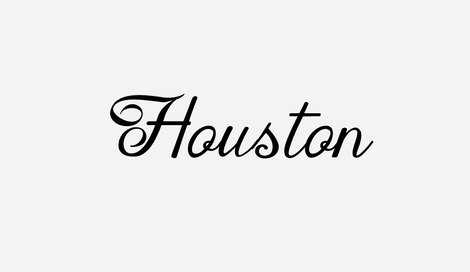 Houston Regular font big