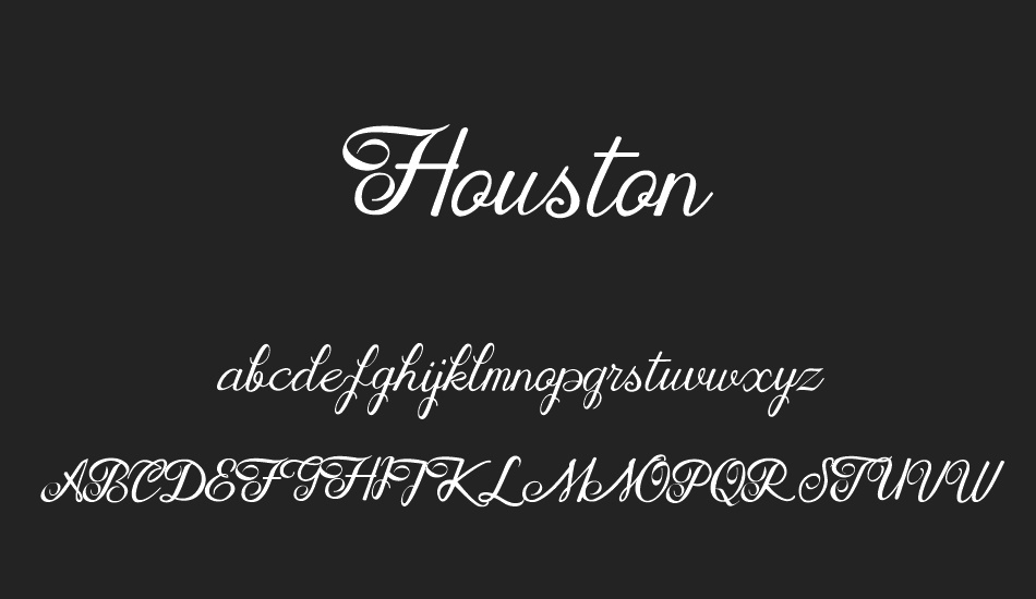 Houston Regular font
