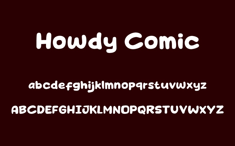 Howdy Comic font