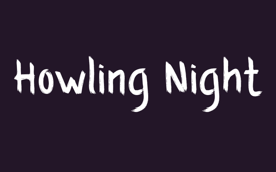 Howling Nightmare font big