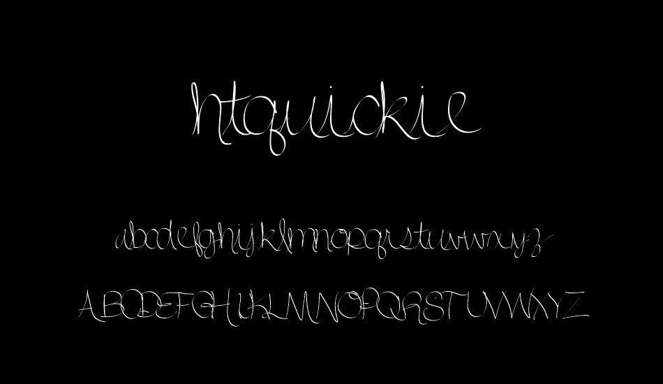 htquickie font