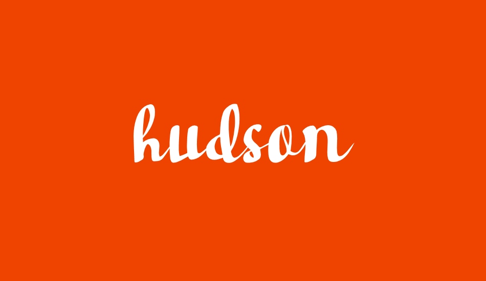 hudson font big