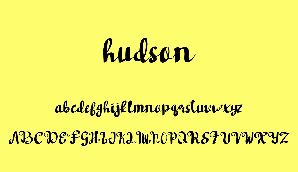 hudson font