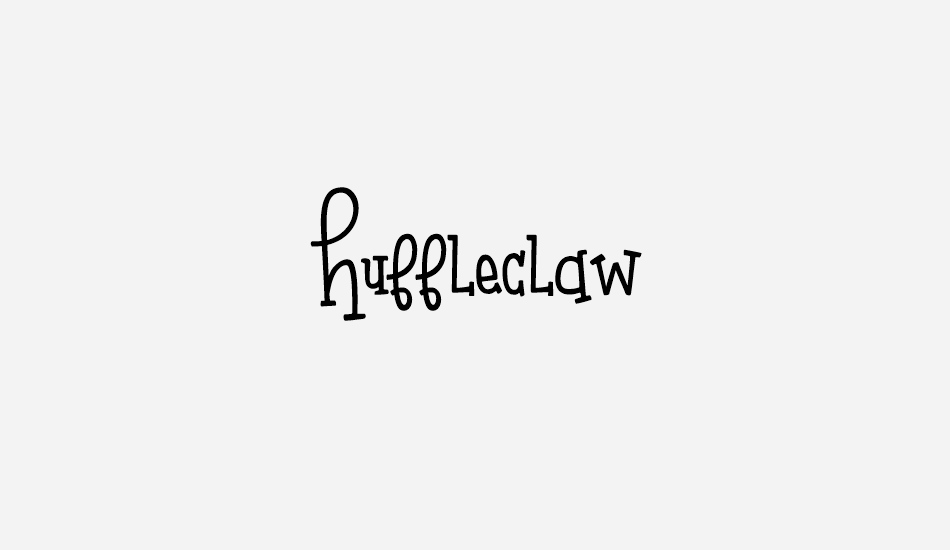 Huffleclaw font big