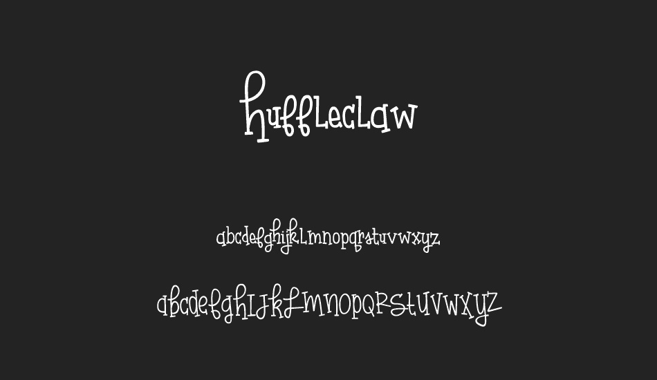 Huffleclaw font