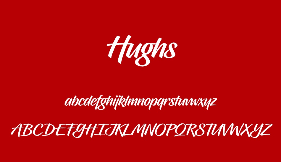 Hughs font