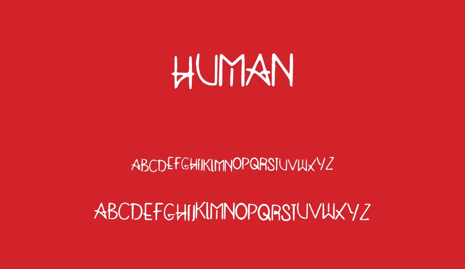 HUMAN font