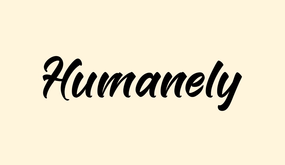 humanely font big