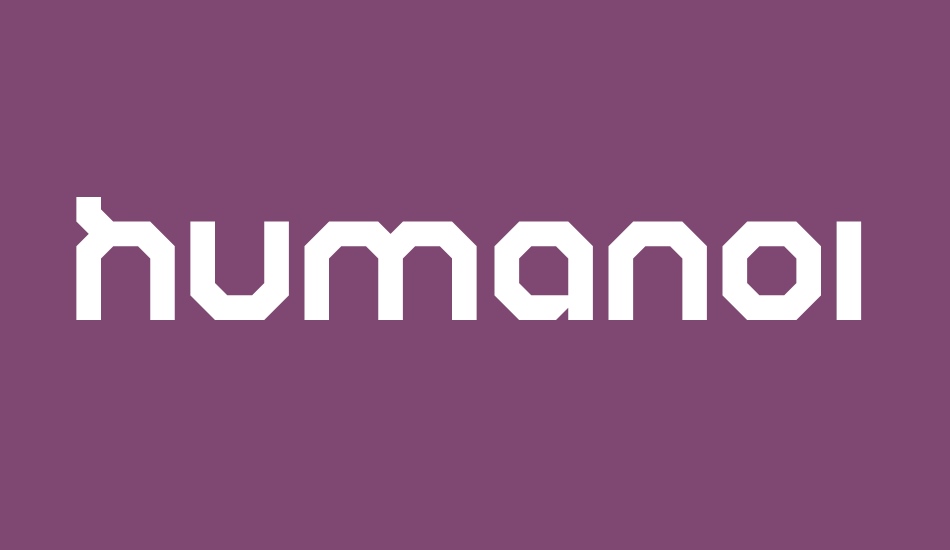 Humanoid font big