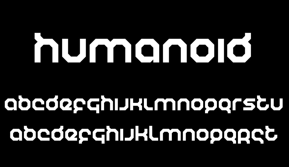 Humanoid font