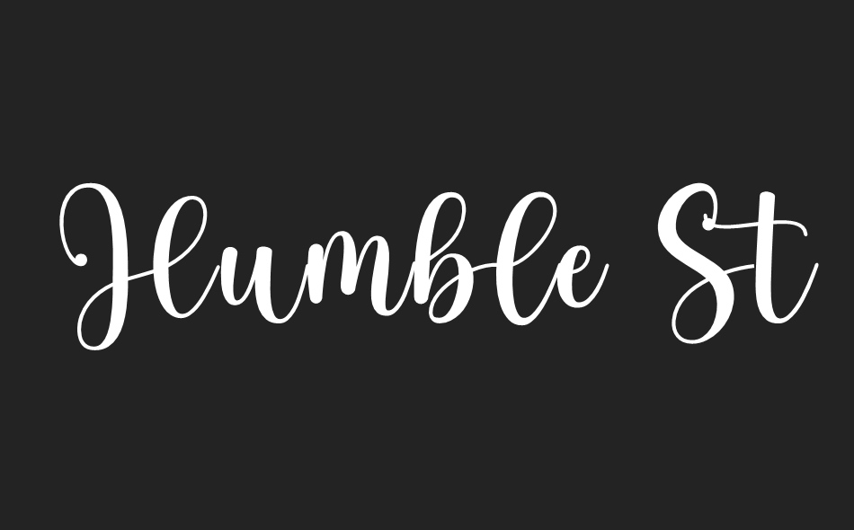 Humble Stayle font big