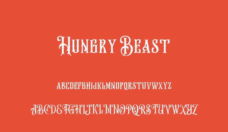 Hungry Beast Regular Demo font