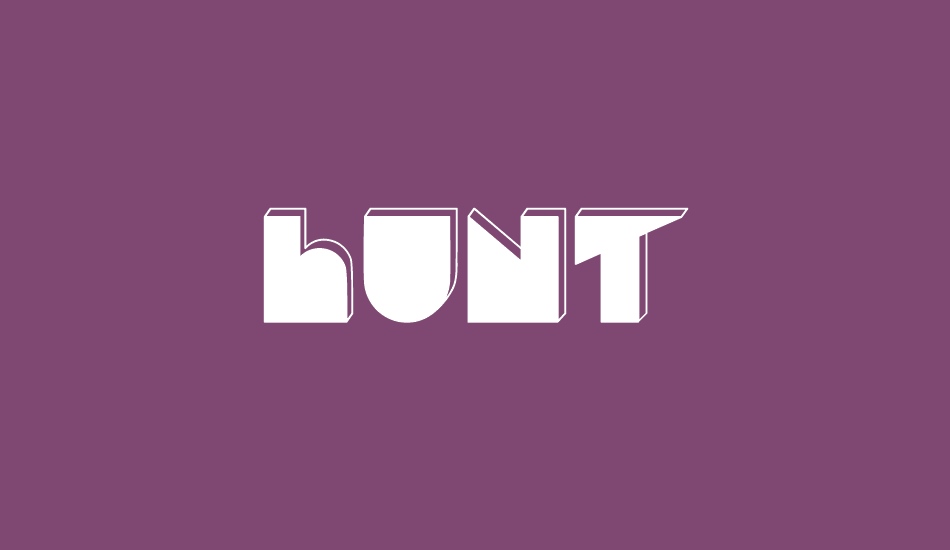 Hunt font big