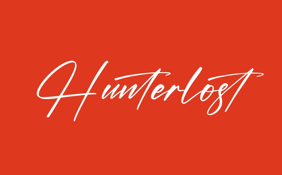 Hunterlost font big