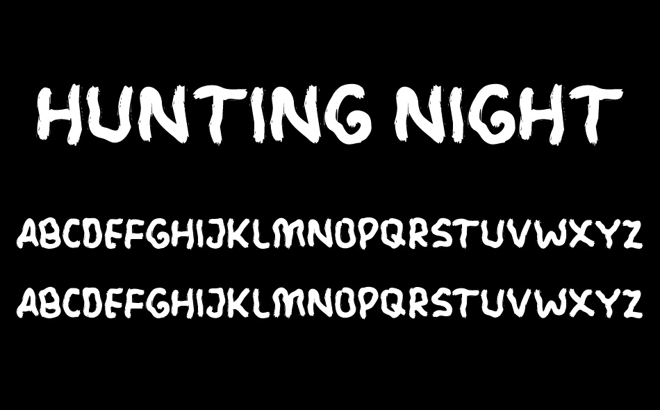 Hunting Night font