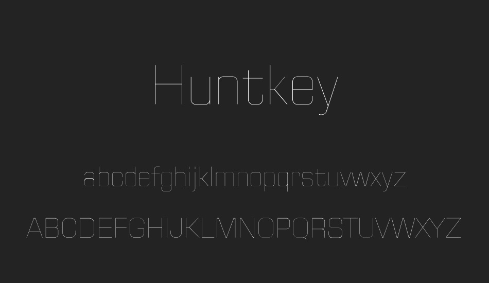 Huntkey font