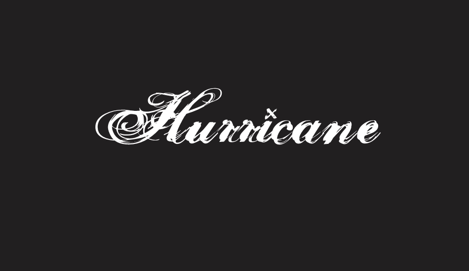 Hurricane font big