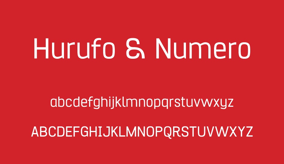 Hurufo & Numero font