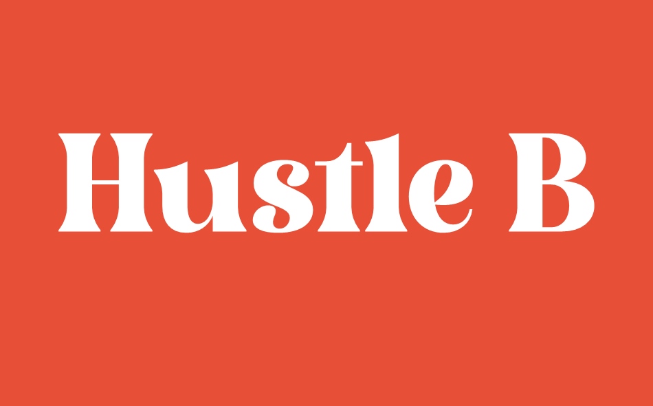 Hustle Bright font big