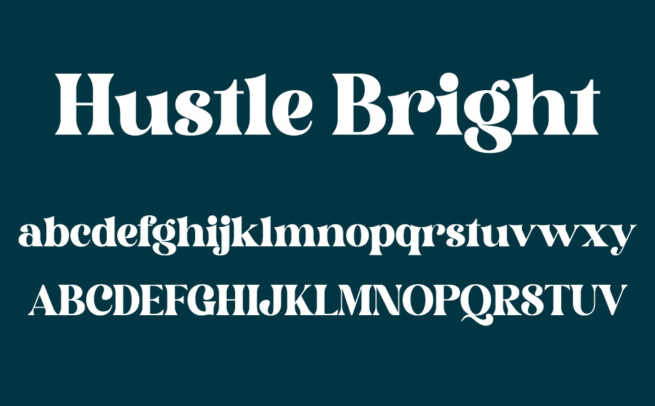 Hustle Bright font