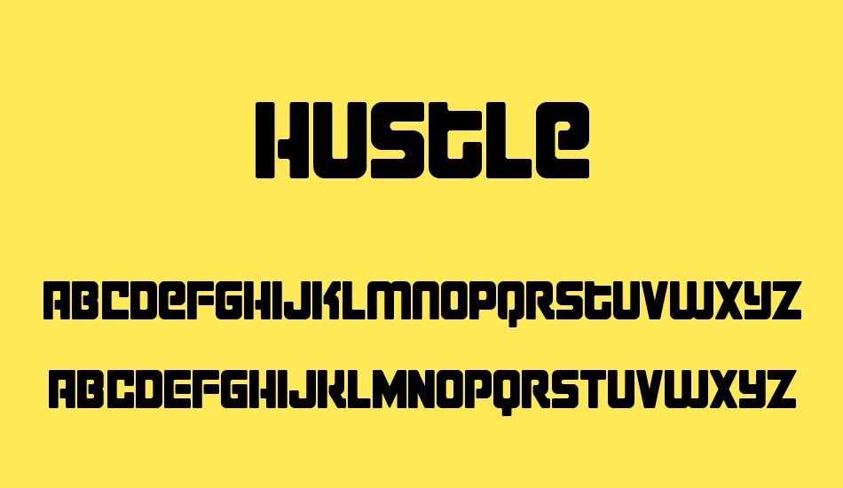Hustle font