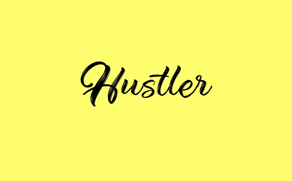 Hustler font big