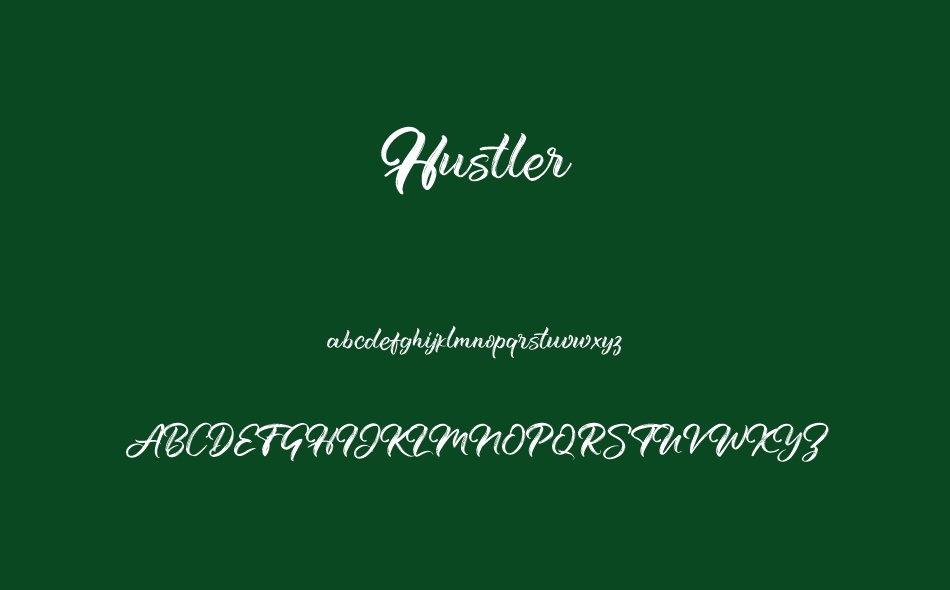 Hustler font