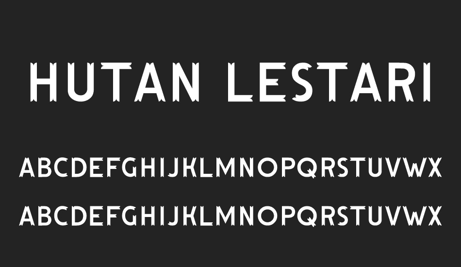 Hutan Lestari font