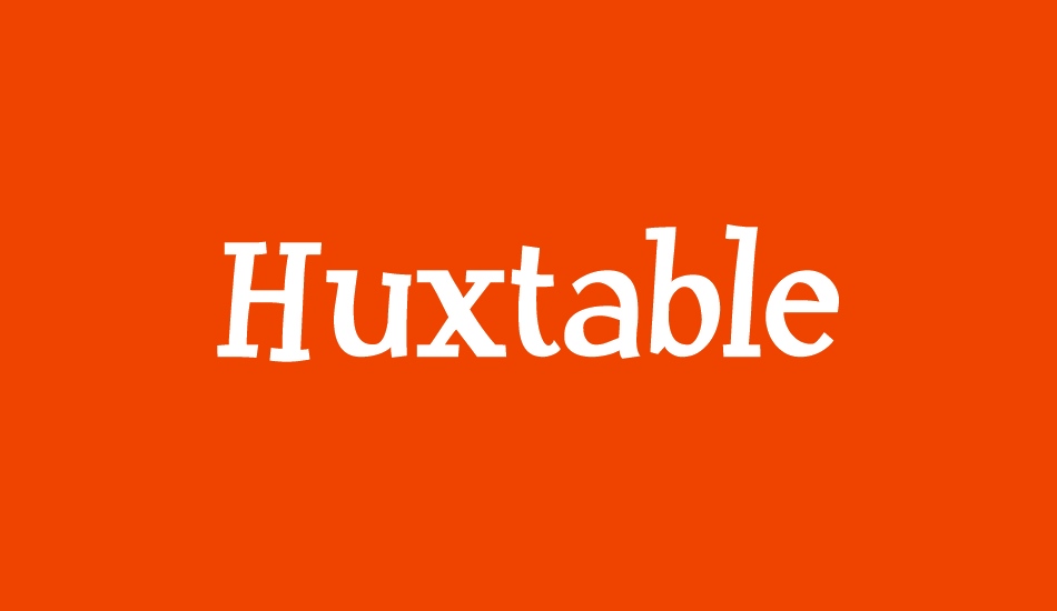 Huxtable font big