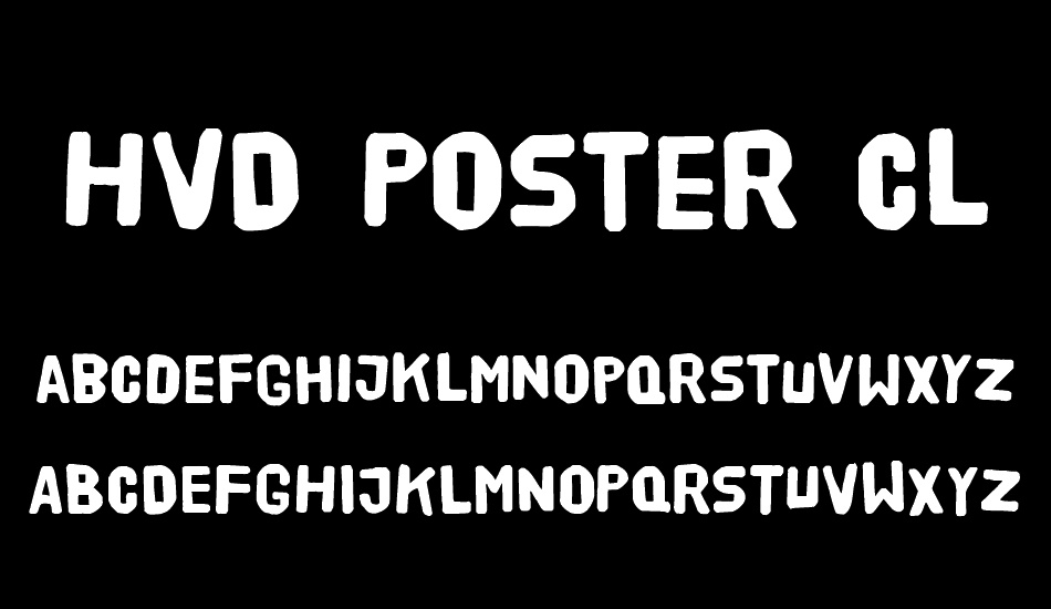 HVD Poster Clean font