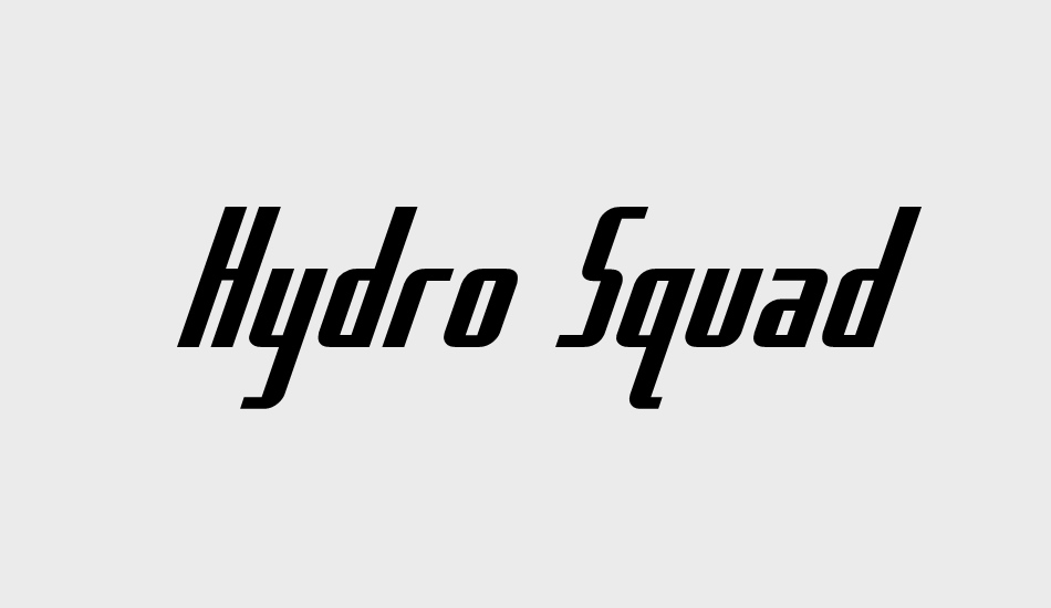 Hydro Squad font big
