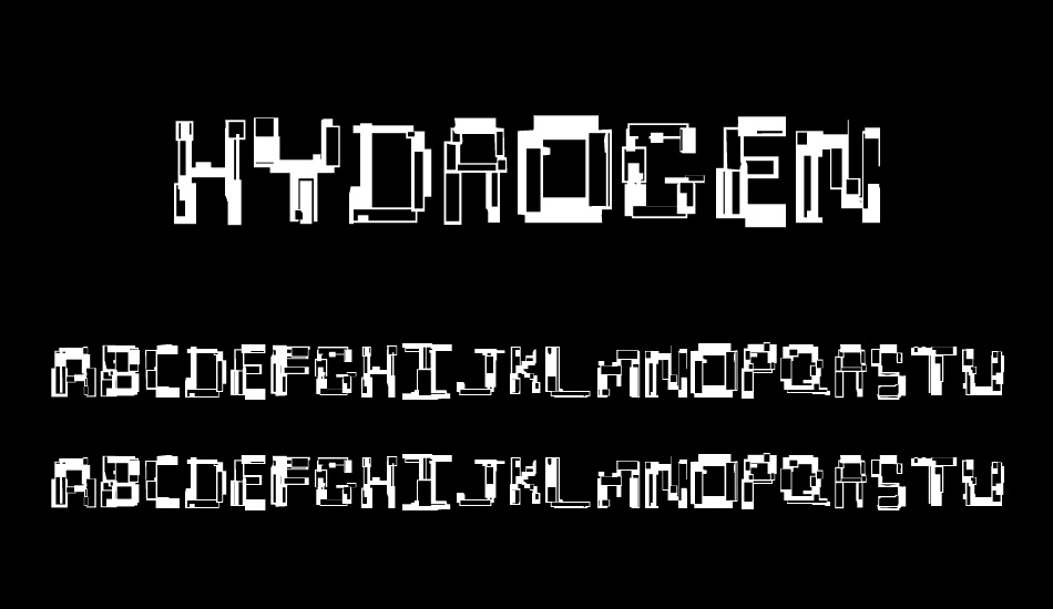 Hydrogen font