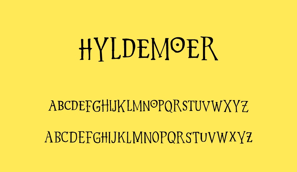 Hyldemoer DEMO font