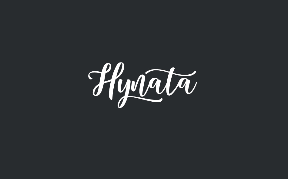 Hynata font big